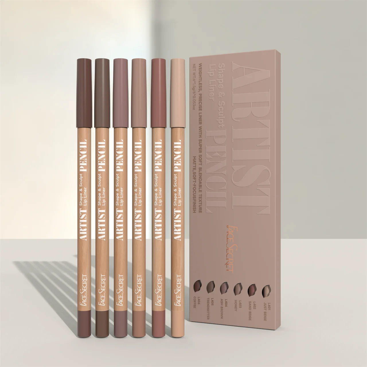 Soft Matte Sculpting Lip Liner Pencil Set