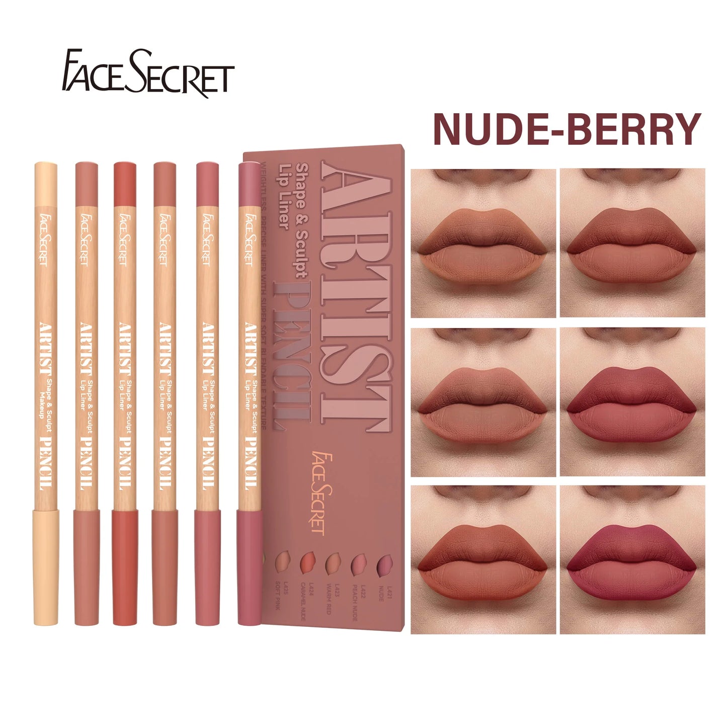Soft Matte Sculpting Lip Liner Pencil Set