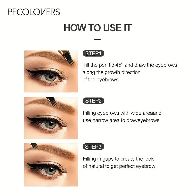4-Tip Waterproof Eyebrow Tattoo Pen