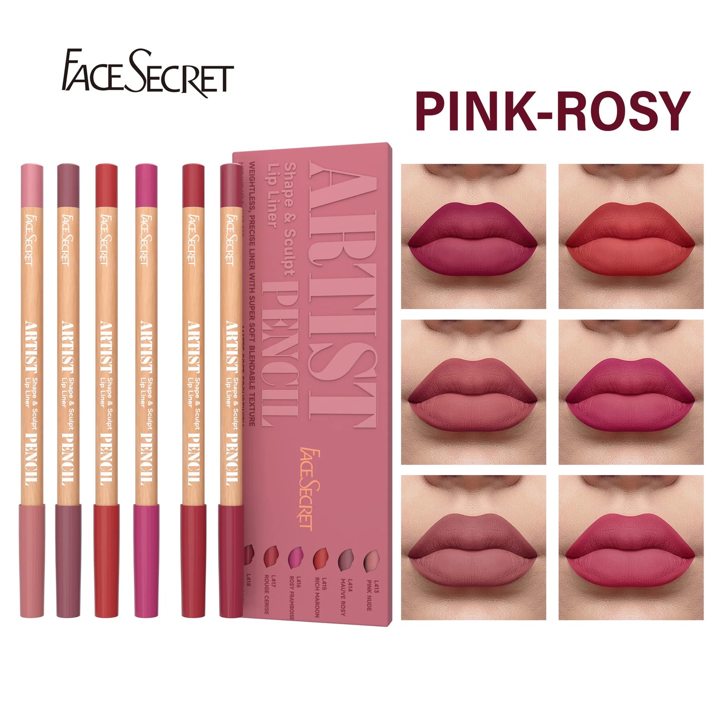 Soft Matte Sculpting Lip Liner Pencil Set