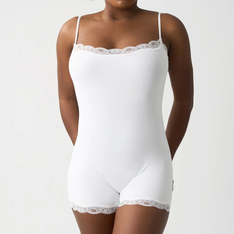Lace Square Neck Bodysuit