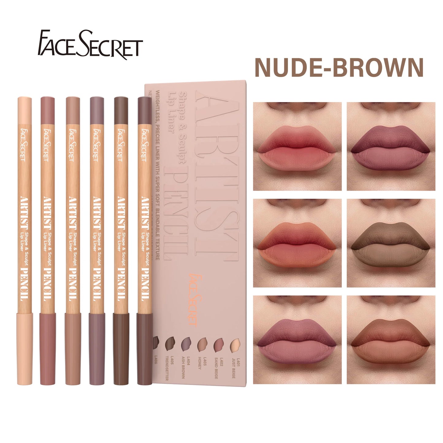 Soft Matte Sculpting Lip Liner Pencil Set