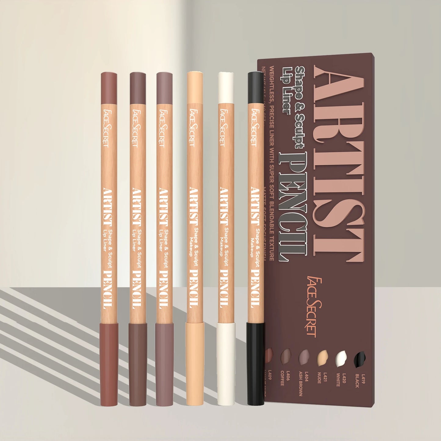 Soft Matte Sculpting Lip Liner Pencil Set