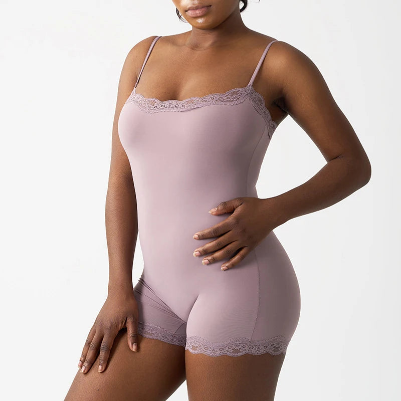 Lace Square Neck Bodysuit