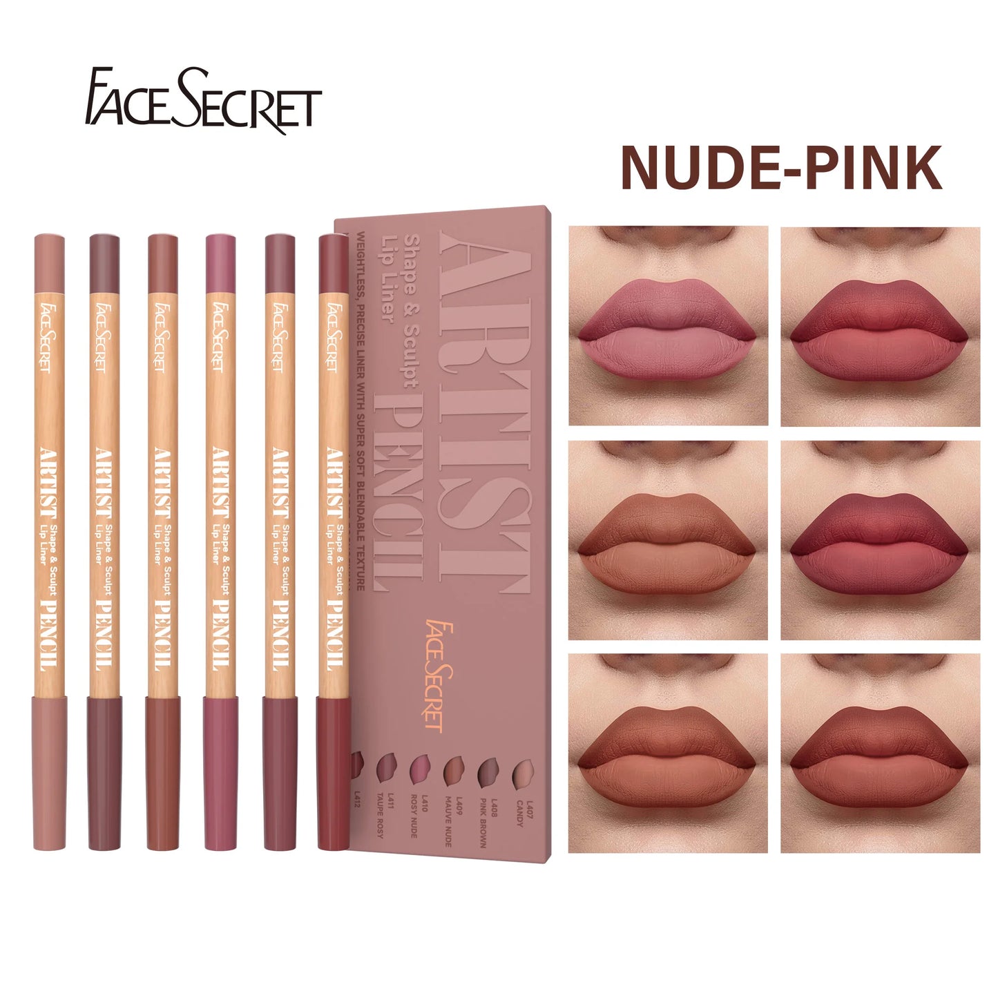 Soft Matte Sculpting Lip Liner Pencil Set