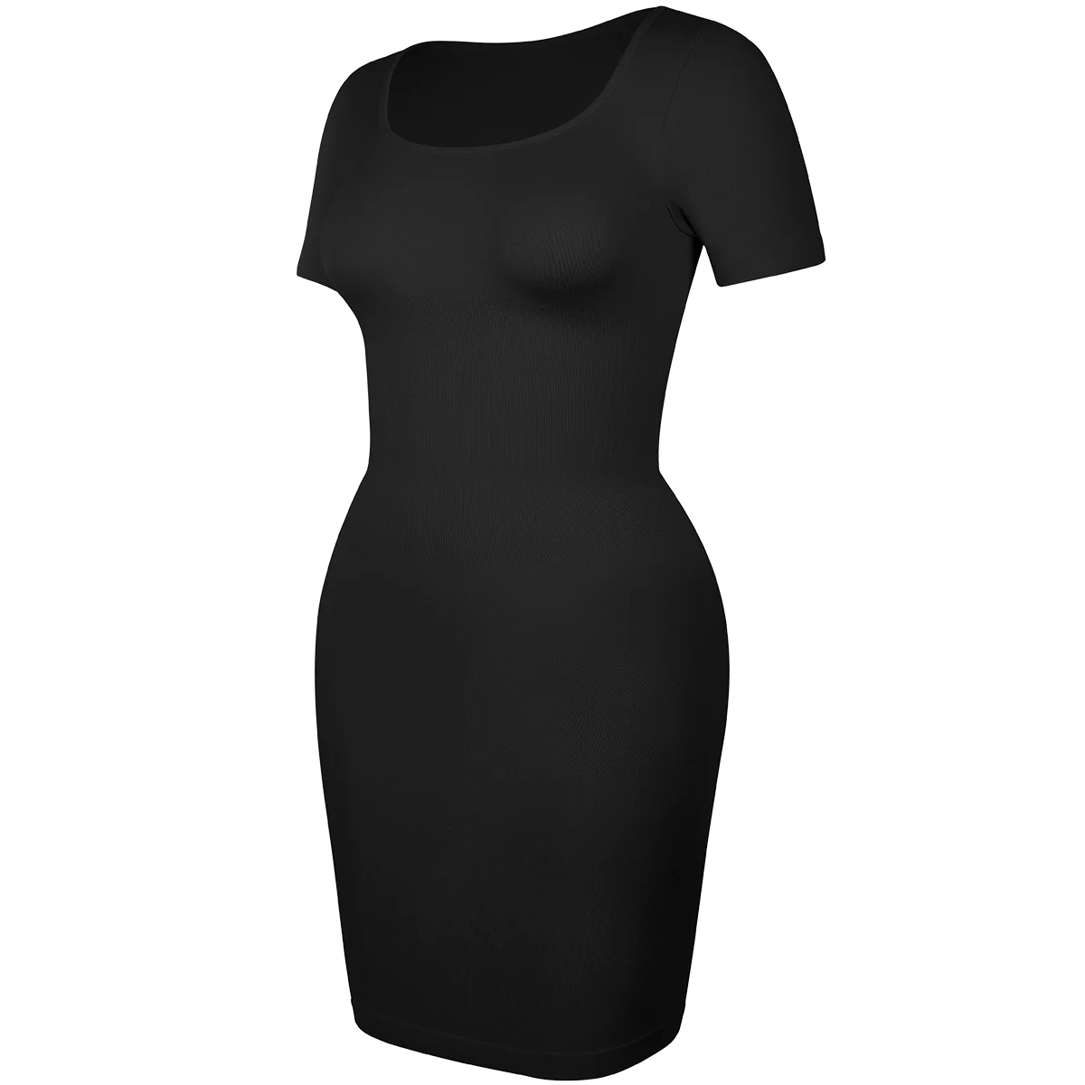 Short Sleeve Square Neck Shapewear Dress