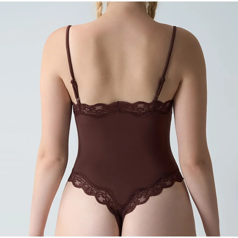 Lace Square Neck Bodysuit