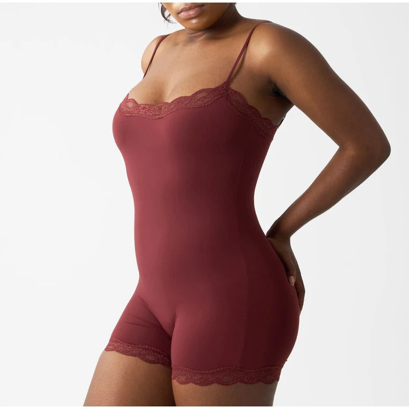 Lace Square Neck Bodysuit
