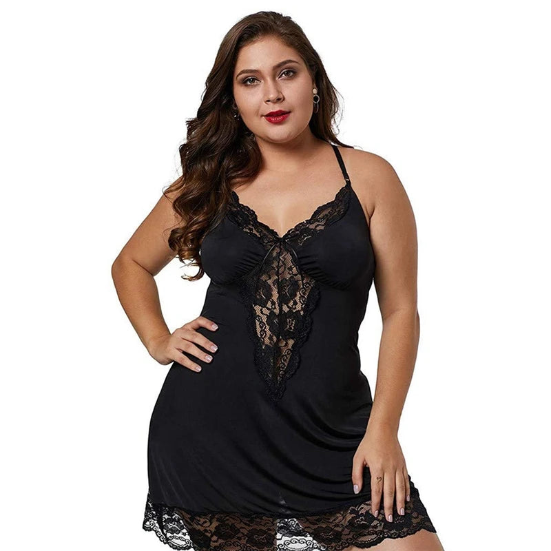 Soft Lace Nightgown Dress