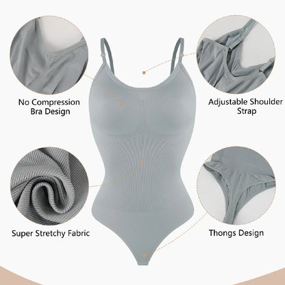 Smoothing Sculpt Thong Bodysuit Shapewear