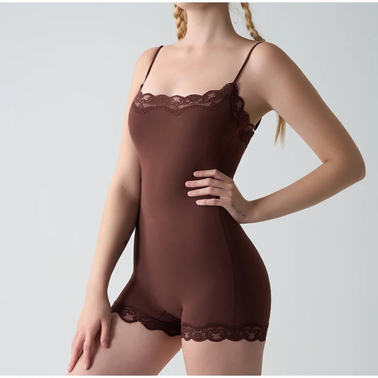 Lace Square Neck Bodysuit