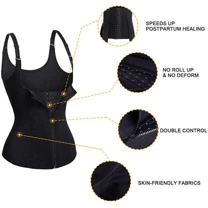 Sweat Sauna Waist Trainer Vest Shapewear
