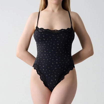 Lace Square Neck Bodysuit