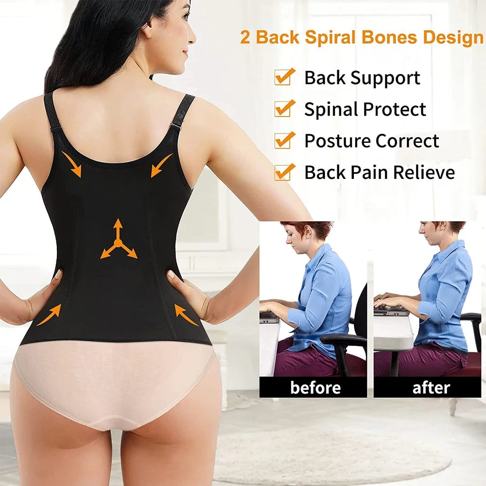 Sweat Sauna Waist Trainer Vest Shapewear