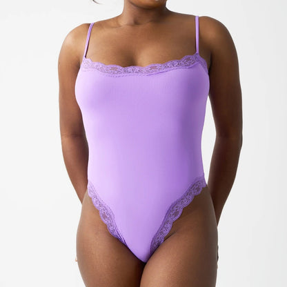 Lace Square Neck Bodysuit