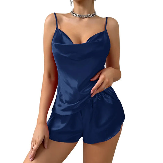 Silky Two-Piece Sleepwear Set