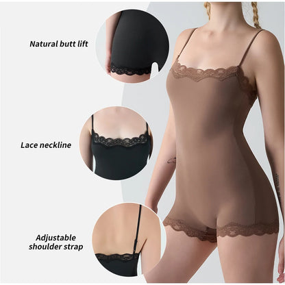 Lace Square Neck Bodysuit