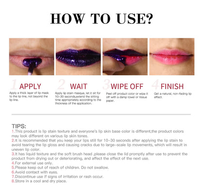 Peel & Stick Blading Lip Gloss Set – Long-Lasting Waterproof Shine