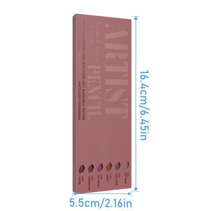 Soft Matte Sculpting Lip Liner Pencil Set