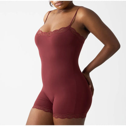 Lace Square Neck Bodysuit